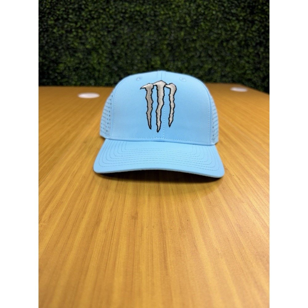 Monster Energy Ultra Adjustable Light Blue Hat Energy Drinks Theme Collectible